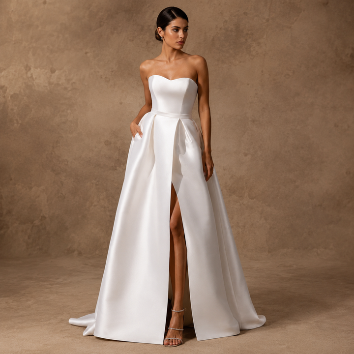 Metropolitan Grace Satin Bridal Gown