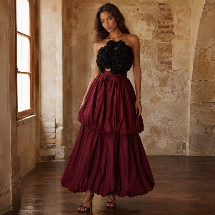 Crimson Promise Couture Bubble Skirt