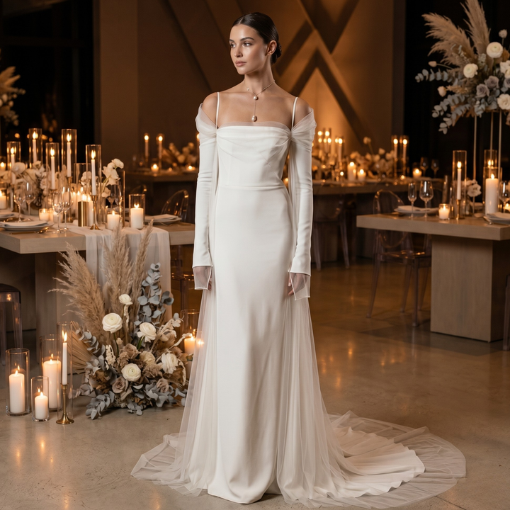 Pearl Union Moonlit Mountain Luxe Destination Bridal Gown