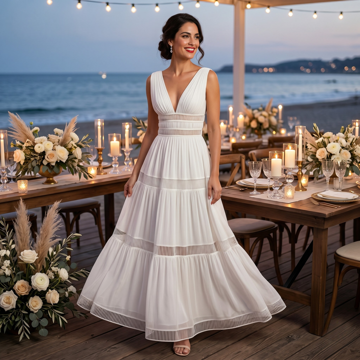 Pearl Union Salt Air Serenity Coastal Luxe Bridal & Reception Gown