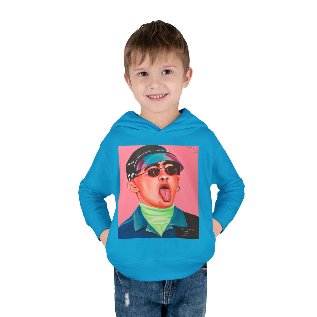 Signature Portrait Toddler Pullover Fleece Hoodie (Inspired by BadBunny) product image from The Tourist Bag