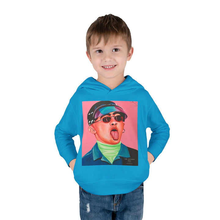 Signature Portrait Toddler Pullover Fleece Hoodie (Inspired by BadBunny) product image from The Tourist Bag