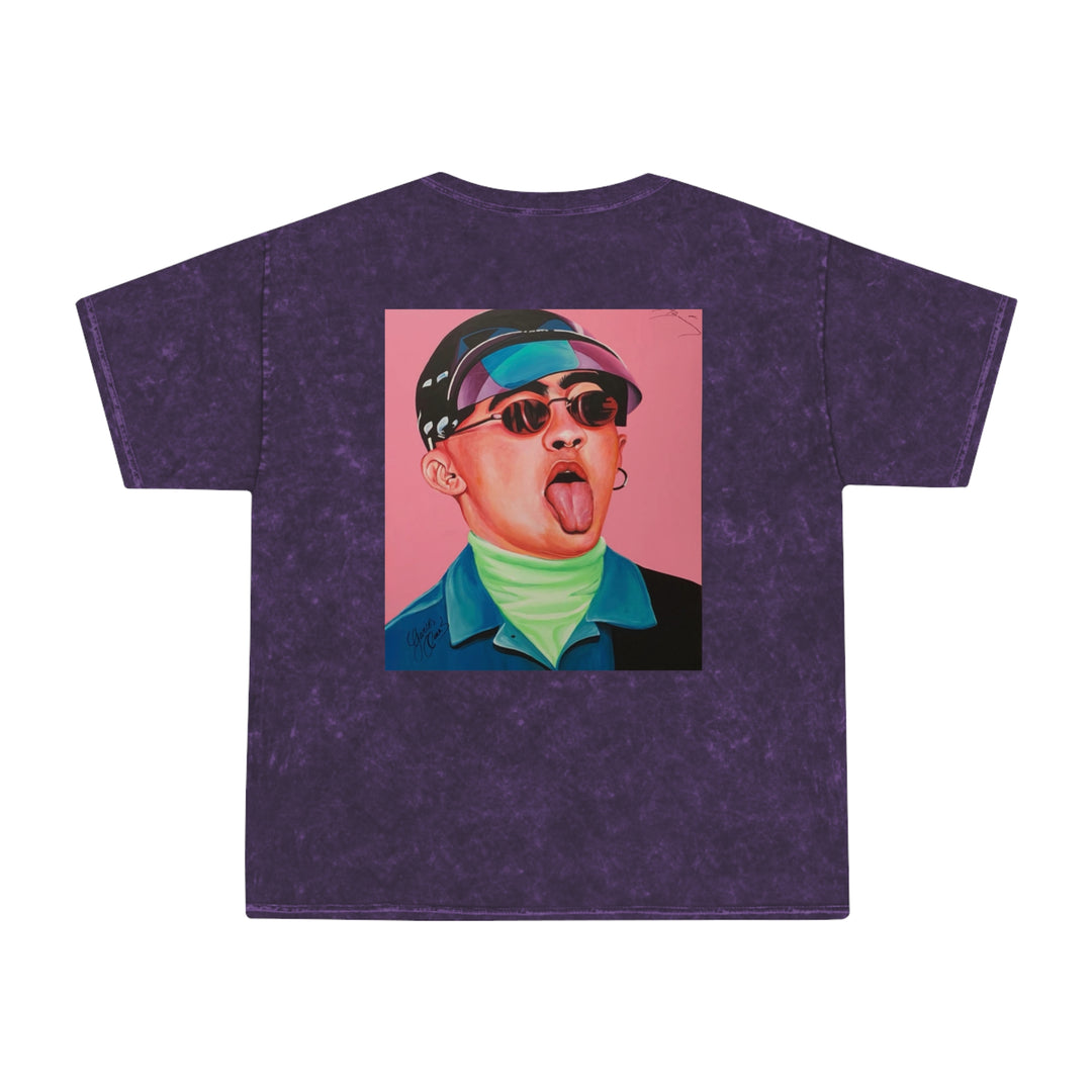Signature Portrait Unisex Mineral Wash T-Shirt (Inspired by BadBunny)