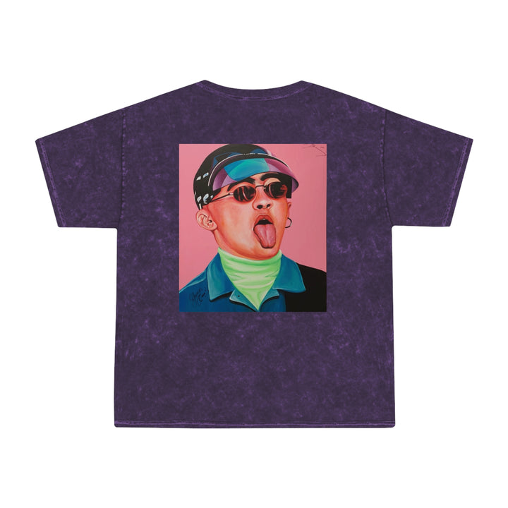 Signature Portrait Unisex Mineral Wash T-Shirt (Inspired by BadBunny)