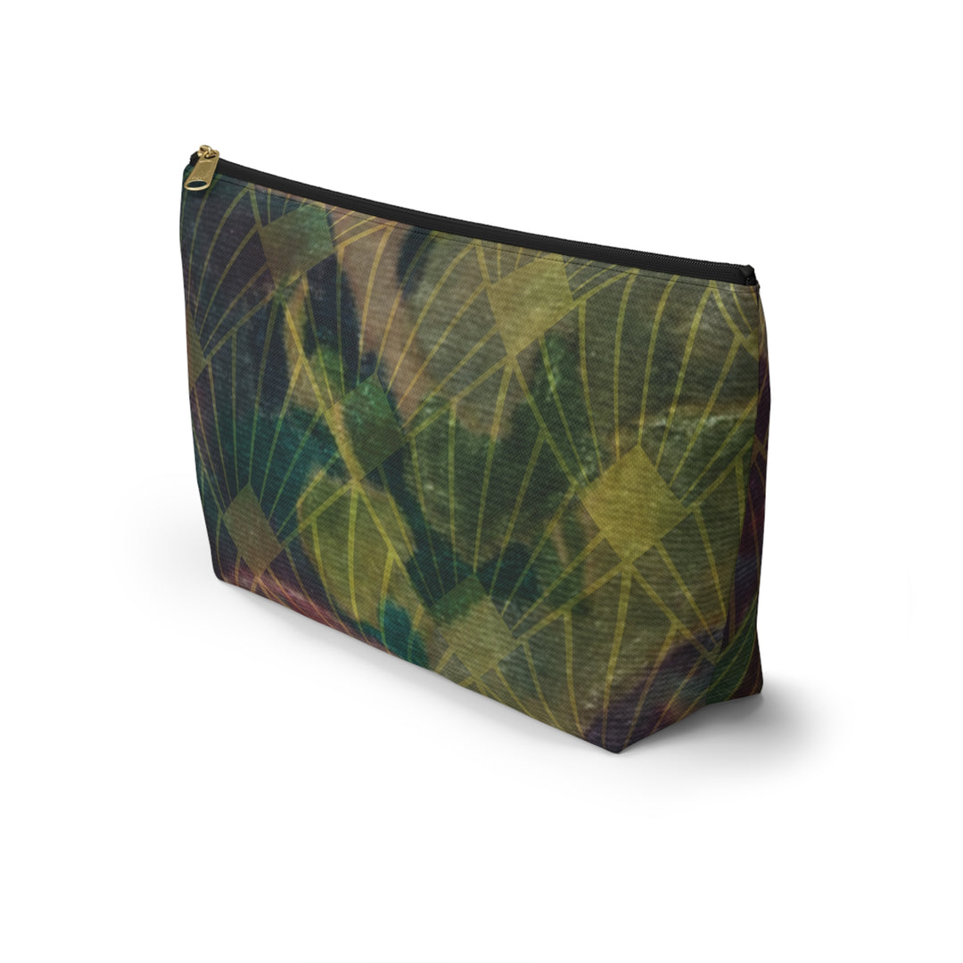 Verdant Harvest Accessory Pouch | Vineyard-Inspired Zip Pouch