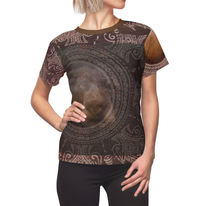 Gentle Roamer Bear Women’s Tee – Wildlife Adventure Art