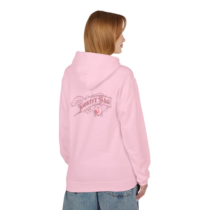 Blush Tides Flamingo Emblem Hoodie (Pink)
