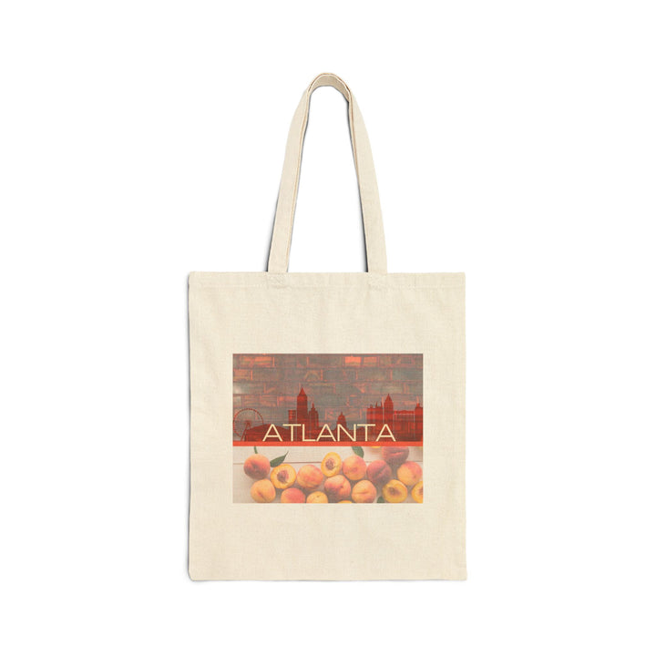 Brick & Bloom – Atlanta, Cotton Canvas Tote Bag