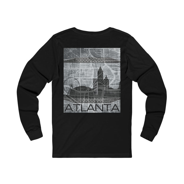 Atlanta Series, Blueprint Cityscape - Unisex Jersey Long Sleeve Tee product image from The Tourist Bag