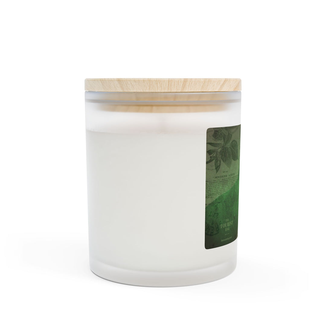 Verdant Vine – Frosted Glass Candle 11oz (Oakmoss and Amber)