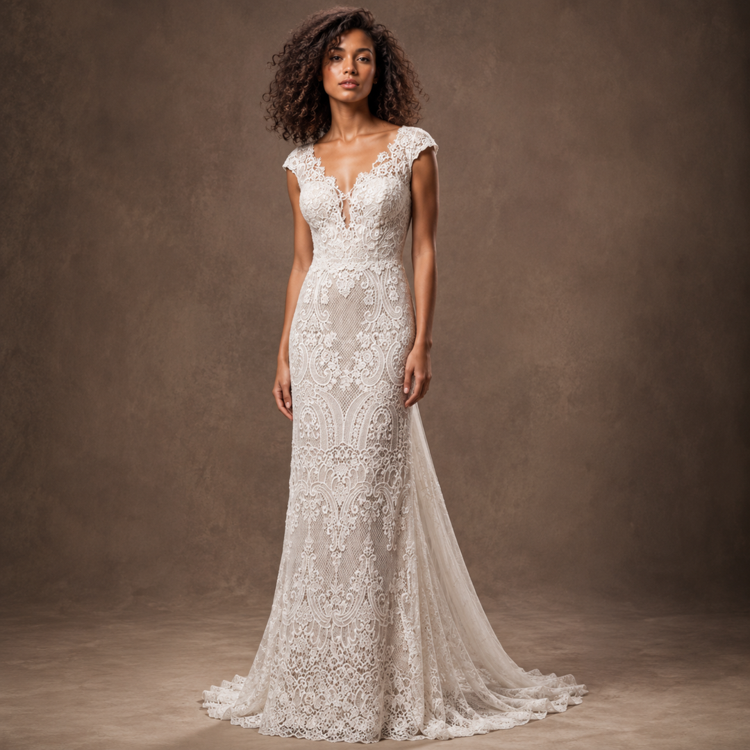 Tidewater Lace Mermaid Bridal Gown