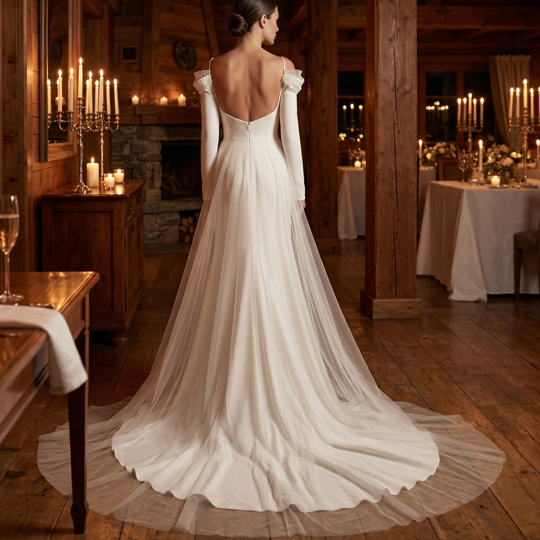 Pearl Union Moonlit Mountain Luxe Destination Bridal Gown