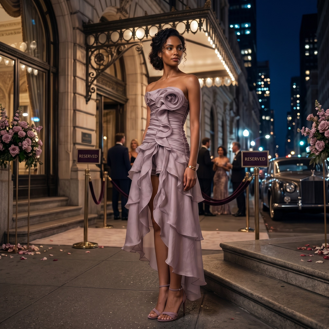 Dust & Roses Luxe Petal Cascade Bridesmaid Dress