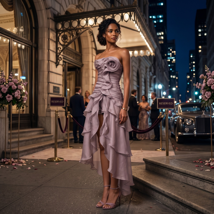 Dust & Roses Luxe Petal Cascade Bridesmaid Dress