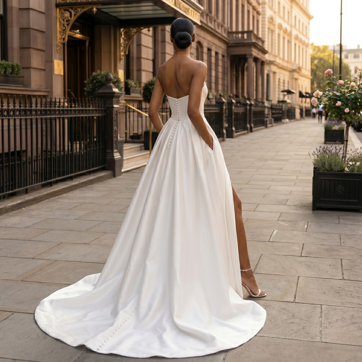 Pearl Union Metropolitan Grace Satin Bridal Gown