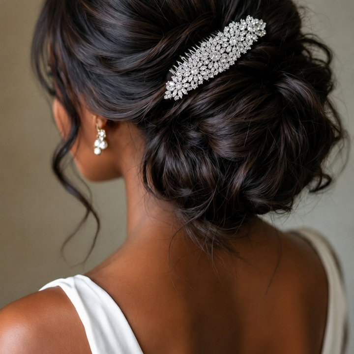 Celestial Bloom Bridal Hair Comb
