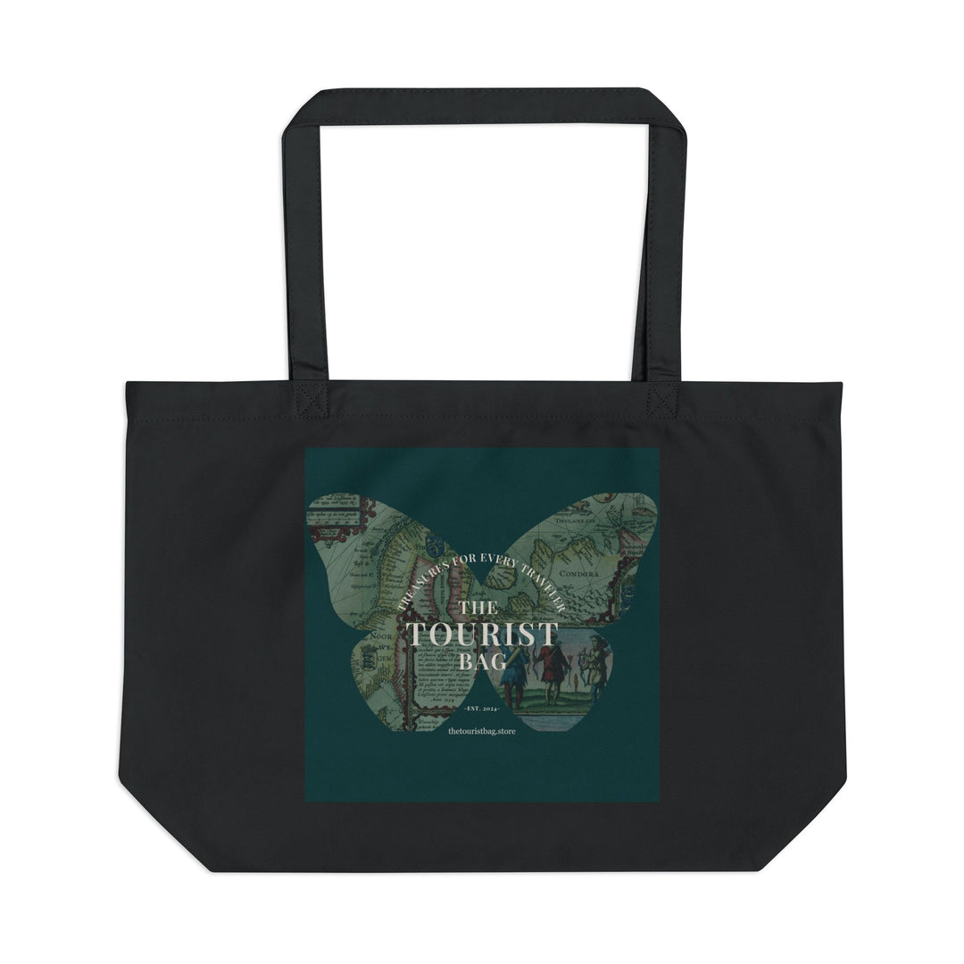 Mapped WanderWings - Large Eco Tote (Black) product image from The Tourist Bag