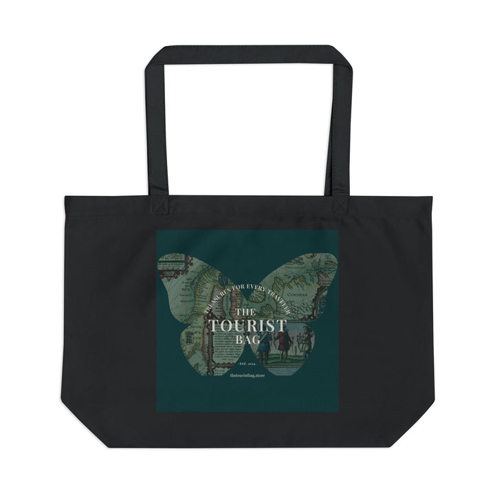 Mapped WanderWings - Large Eco Tote (Black) product image from The Tourist Bag