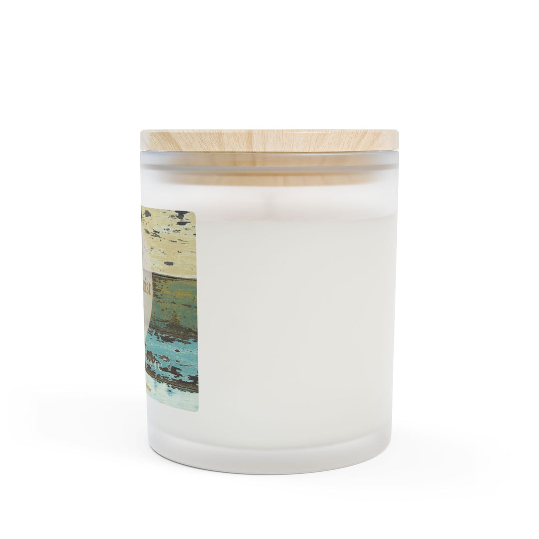 Driftwood Aqua – Frosted Glass Candle 11oz