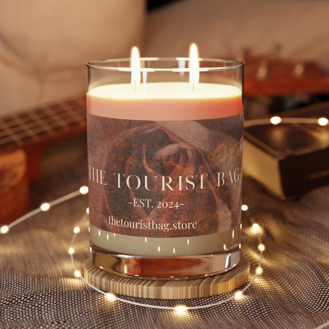 Rose Gold Vows, White Tea and Fig Scented Candle (Full Glass, 11oz)