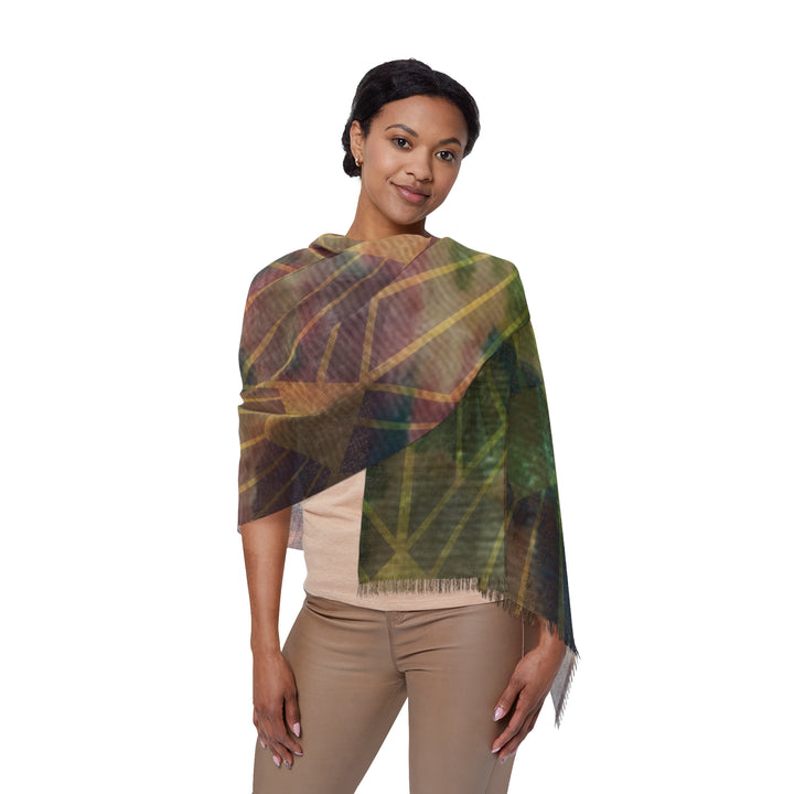 Verdant Harvest Light Scarf | Vineyard-Inspired Accessory