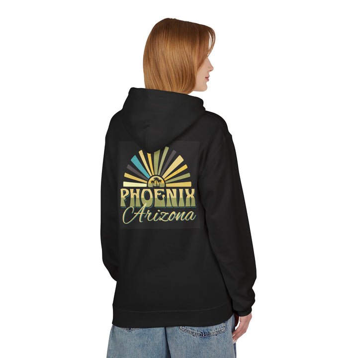 Desert Dreaming – Phoenix Edition, Unisex Midweight Softstyle Fleece Hoodie (Black)