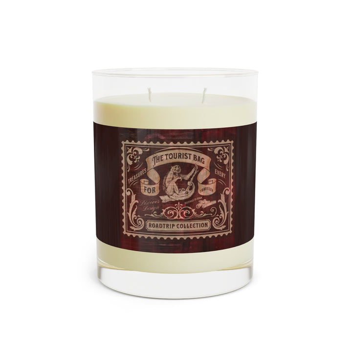 Roadtrip Tales – Crimson Edition, Scented Candle - Full Glass, 11oz (Ocean Mist & Moss)
