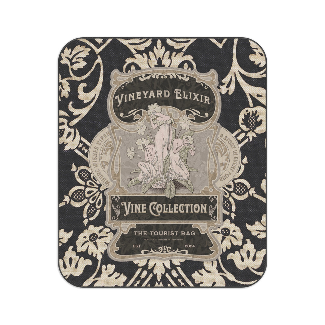 Vineyard Elixir Noir Picnic Blanket | Vintage Vineyard Style