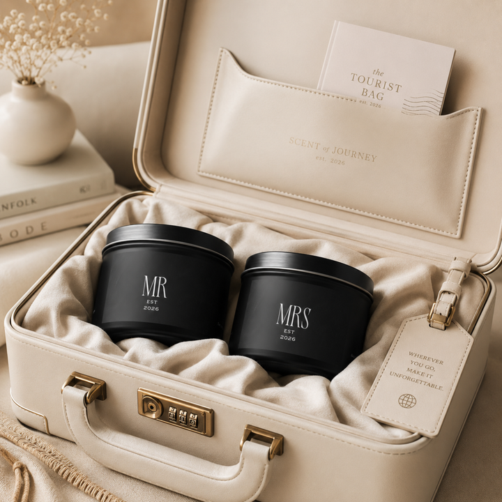 Midnight Union Bride Candle  —  Mrs Est 2026 Spa Retreat Scent