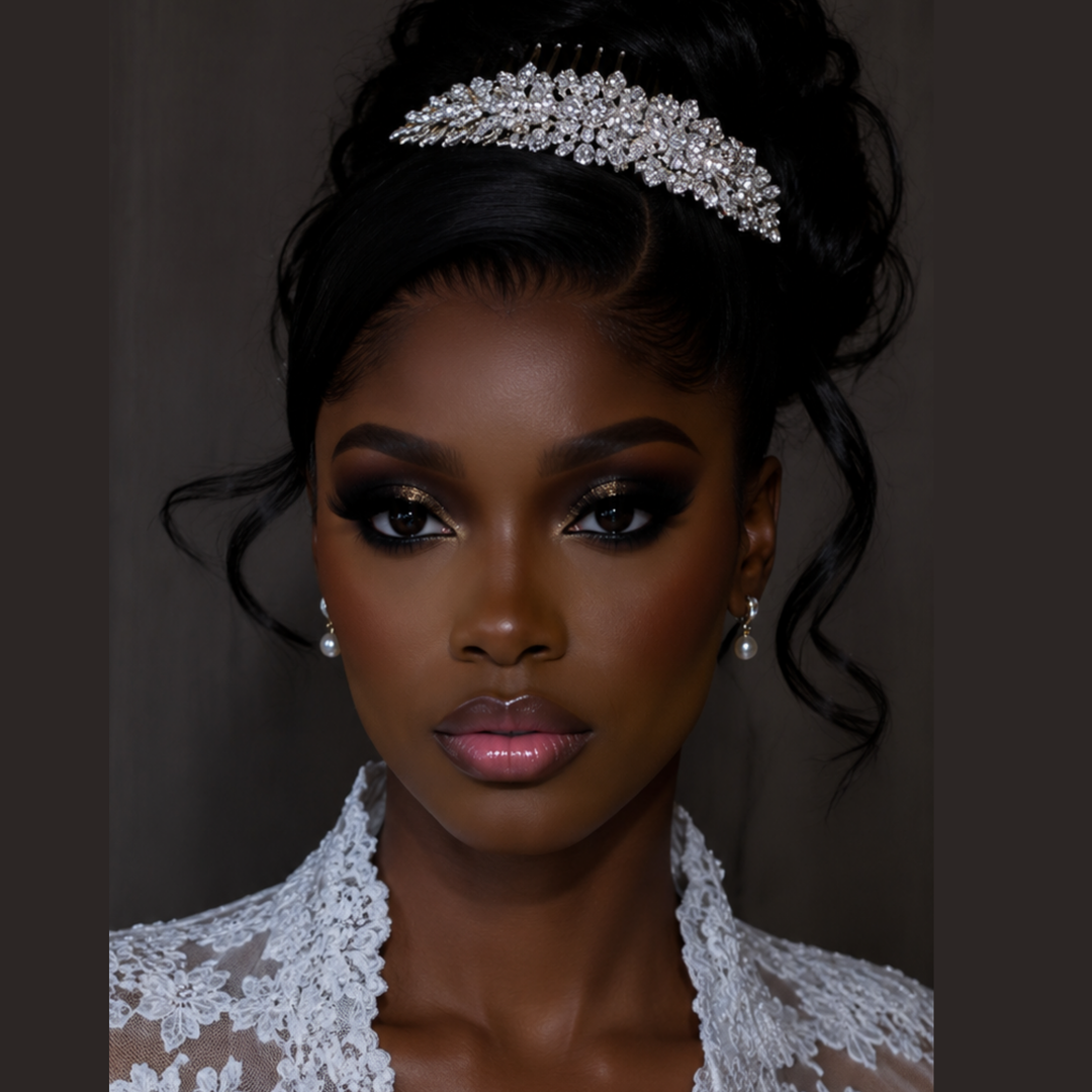 Celestial Bloom Bridal Hair Comb