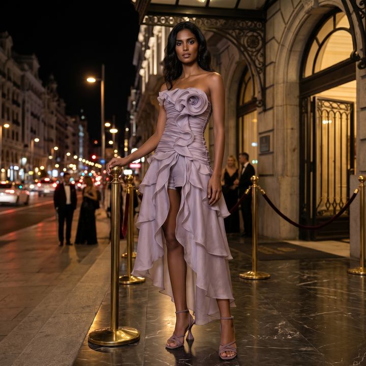 Dust & Roses Luxe Petal Cascade Bridesmaid Dress