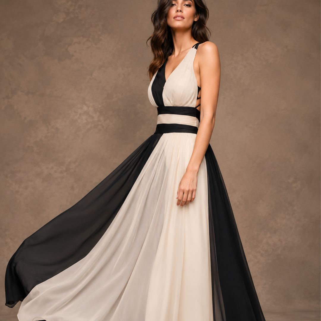 Midnight Champagne Reverie Maxi Dress