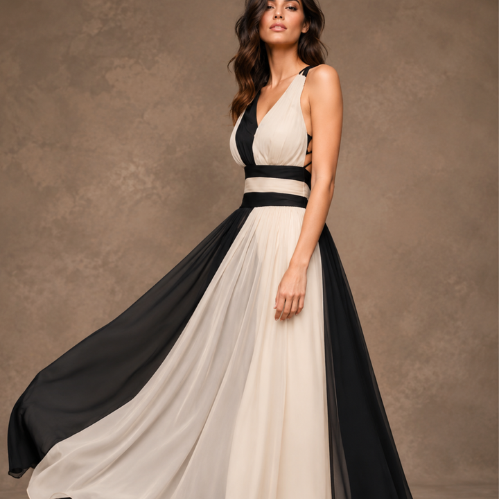 Midnight Champagne Reverie Maxi Dress