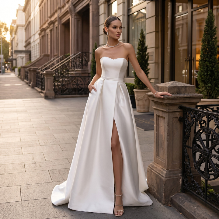 Pearl Union Metropolitan Grace Satin Bridal Gown