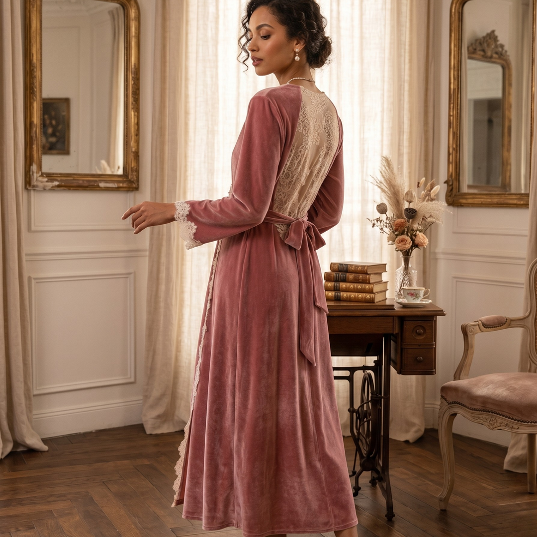 Rose Velvet Reverie Robe