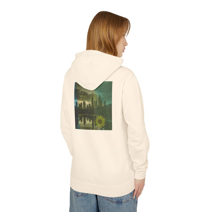 Atlanta in Bloom Hoodie, Unisex Lightweight Hooded Sweatshirt