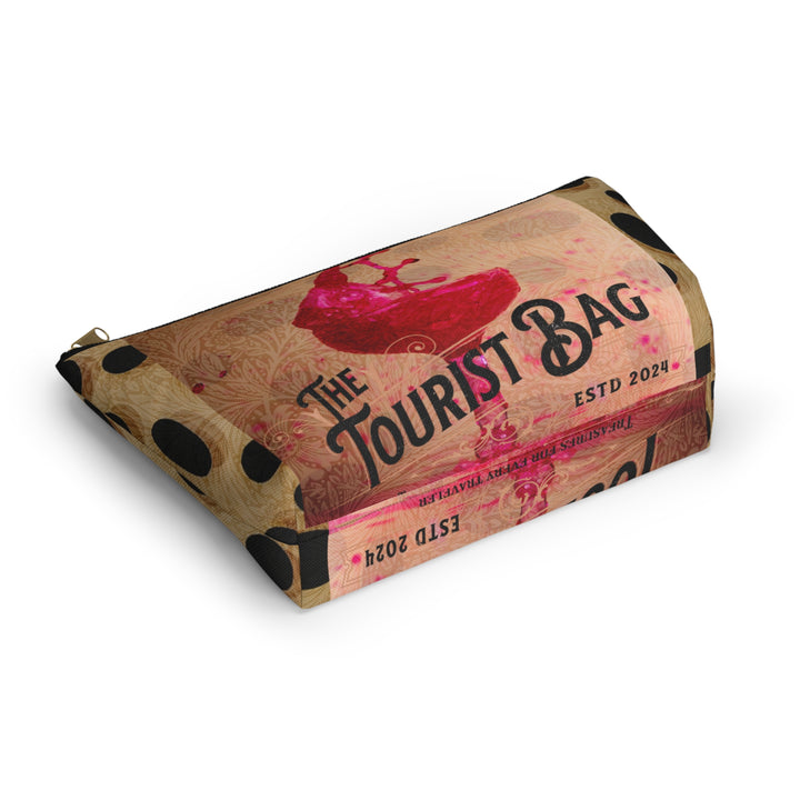 Crushed Bloom Wine-Inspired Accessory Pouch | Floral Vineyard Design