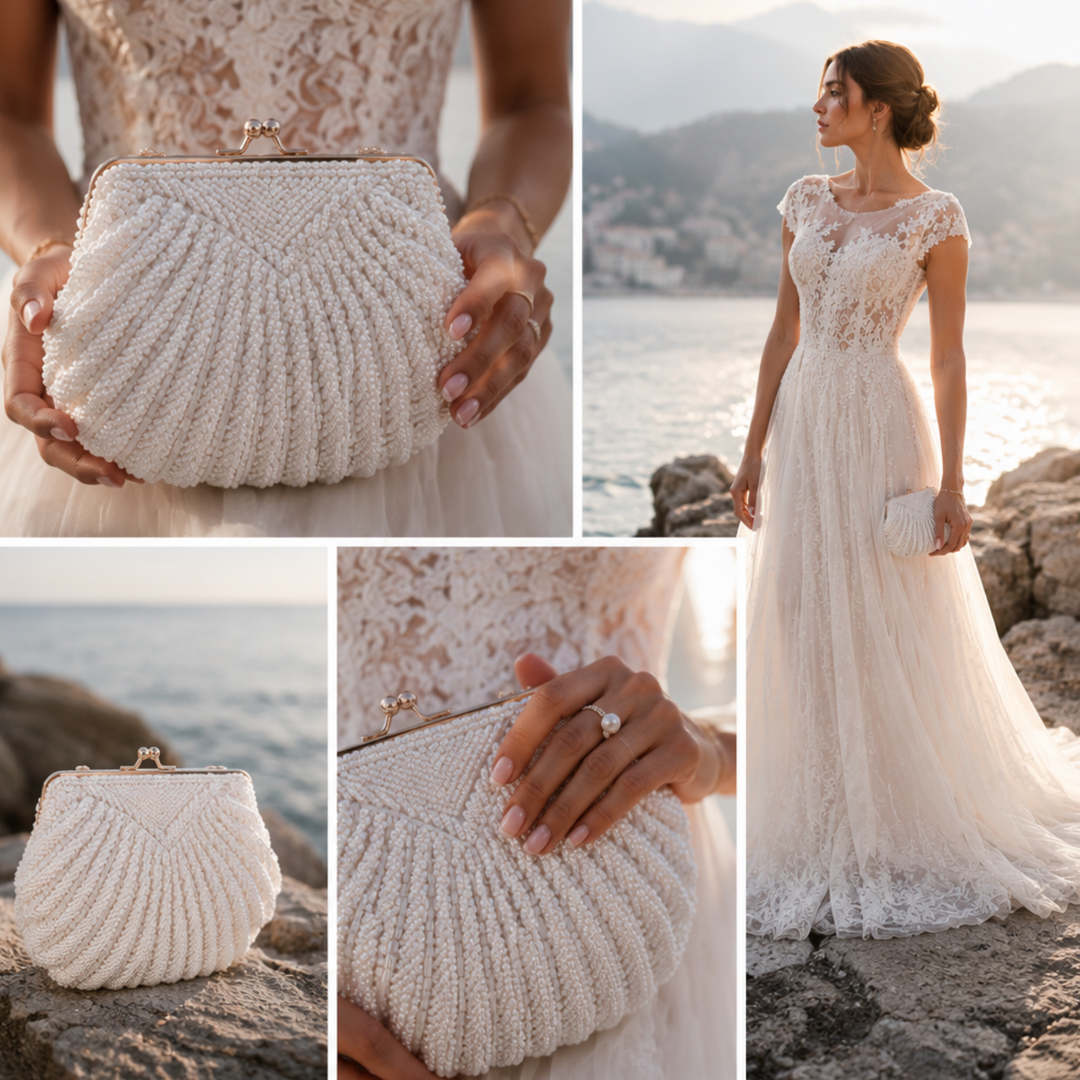 Pearl Union Seashell Reverie Clutch
