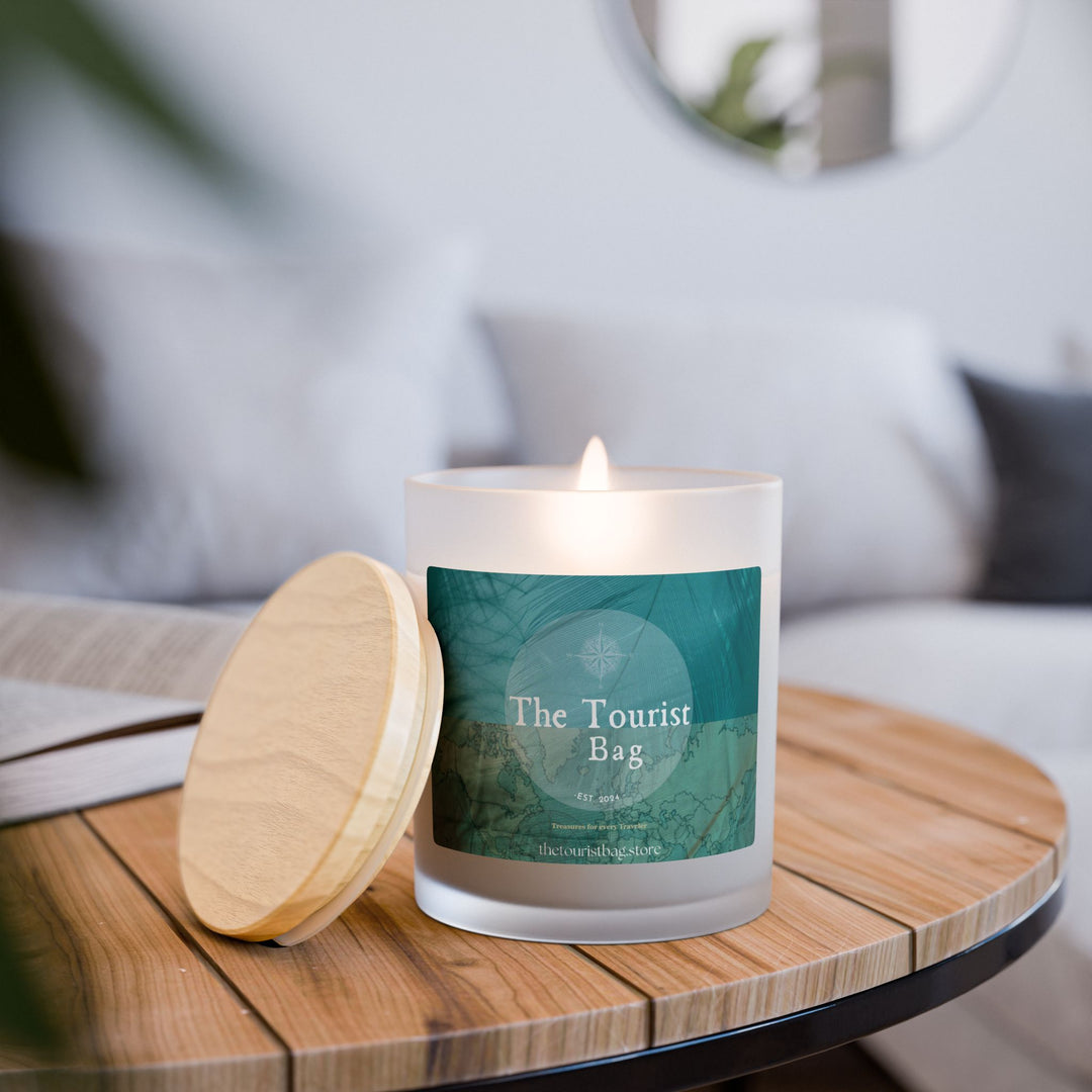 Seafoam Compass – Frosted Glass Candle 11oz