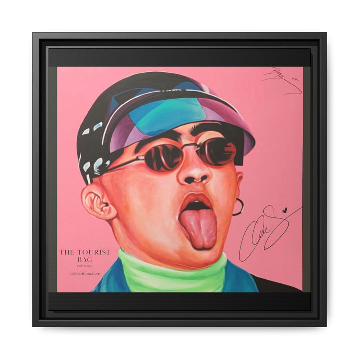 Signature Portrait Matte Canvas, Framed (Black) (Inspired by BadBunny) product image from The Tourist Bag