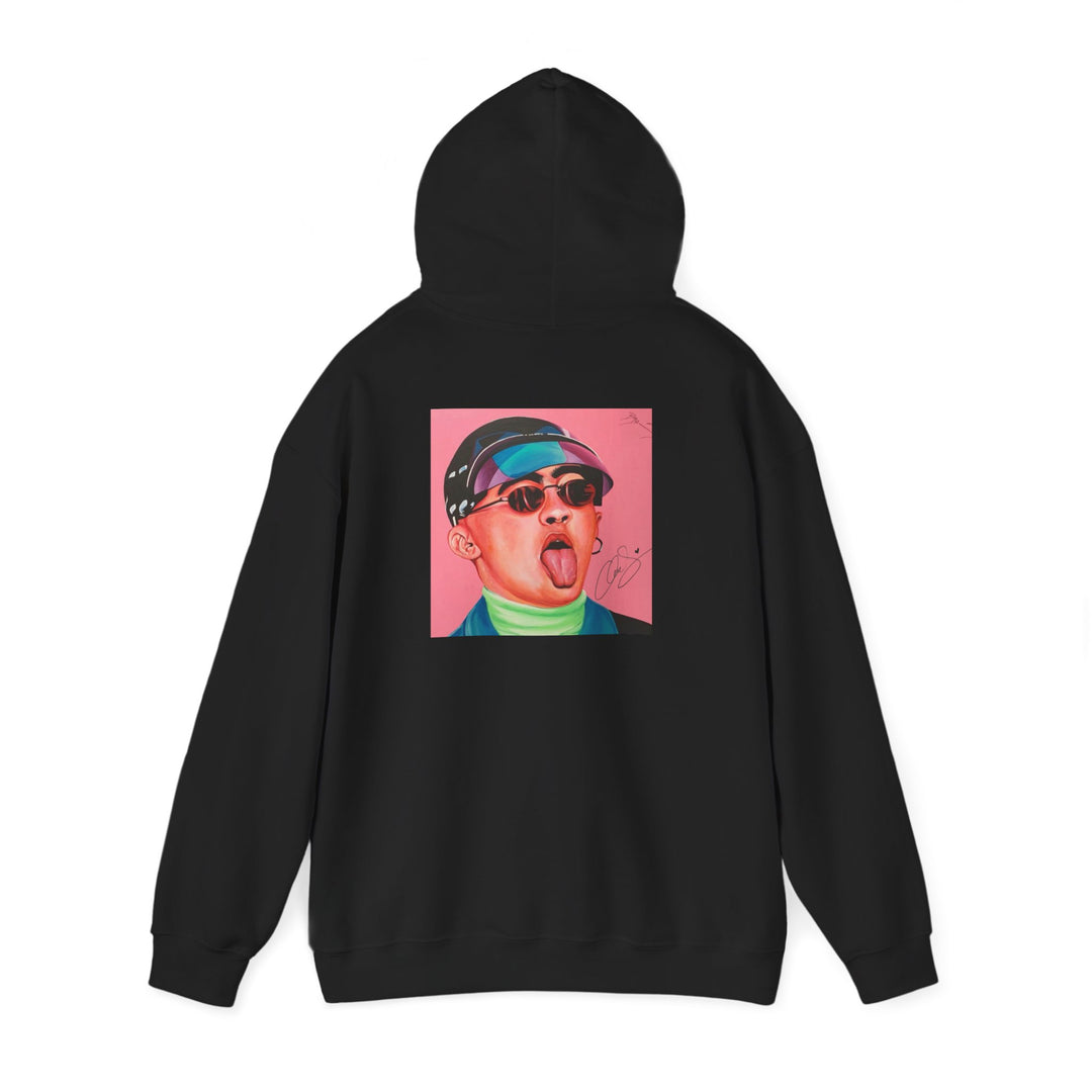 Signature Portait Unisex Heavy Blend™ Hooded Sweatshirt (Inspired by Bad*Bunny)