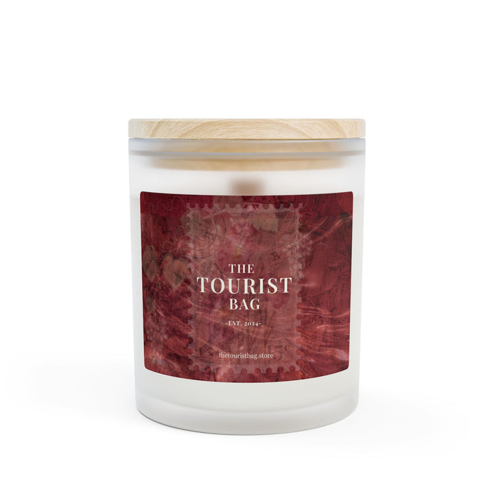 Crimson Cask – Frosted Glass Candle 11oz (Cinnamon Chai)