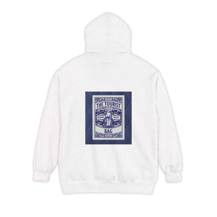 The Roamer’s Companion, Unisex Garment-Dyed Hoodie (White)