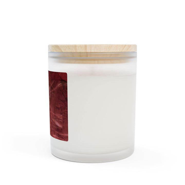 Crimson Cask – Frosted Glass Candle 11oz (Cinnamon Chai)