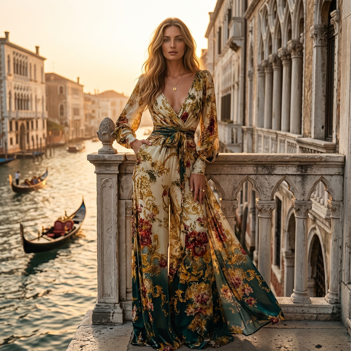 Vineyard Reverie Floral Honeymoon Jumpsuit
