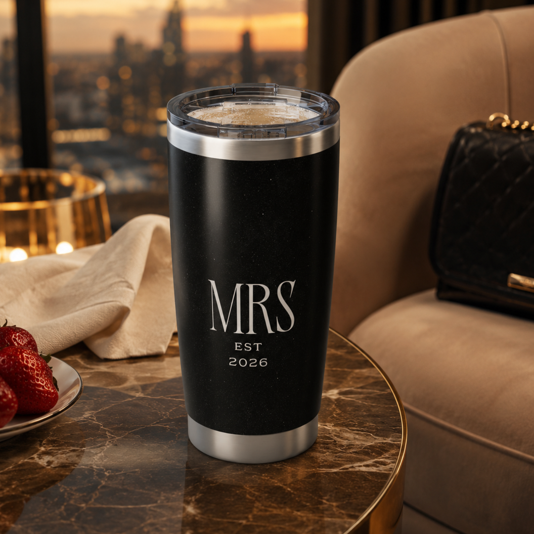 Midnight Union Mrs Est 2026 Vagabond 20oz Travel Tumbler