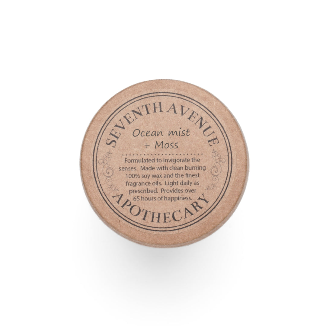 Moonlit Vows, Ocean Mist and Moss Scented Candle (Full Glass, 11oz)