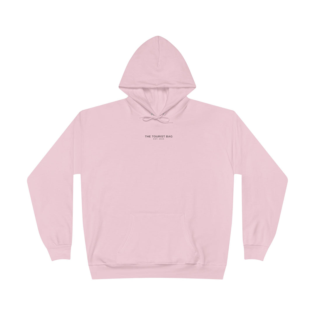 Coastal Classic Tourist Bag Unisex EcoSmart® Pullover Hoodie Sweatshirt (Pink)