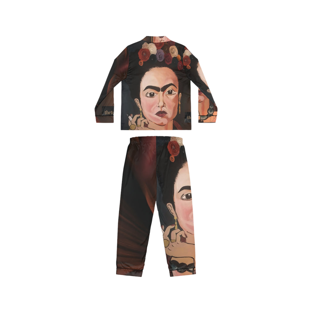 Frida by Aura – Midnight Muse Women’s Satin Pajama Set