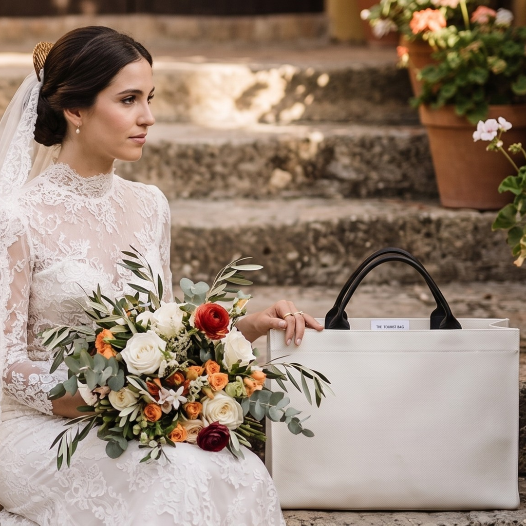 Pearl Union Bridal Carryall Bag  —   Luxury Weekender & Honeymoon Travel Bag
